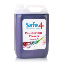 Safe4 Concentrated Disinfectant Cleaner, Lavender Scent, 5 L